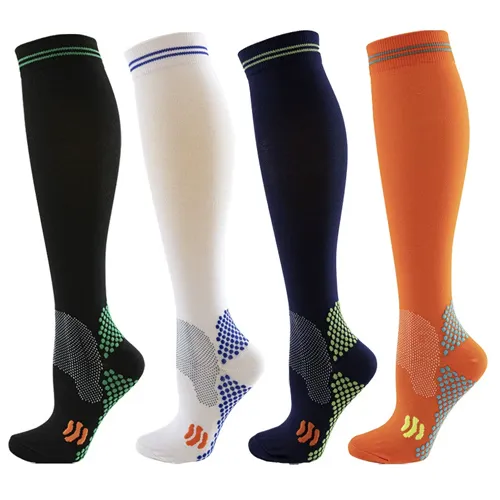 Performance compression socks in multiple colorways